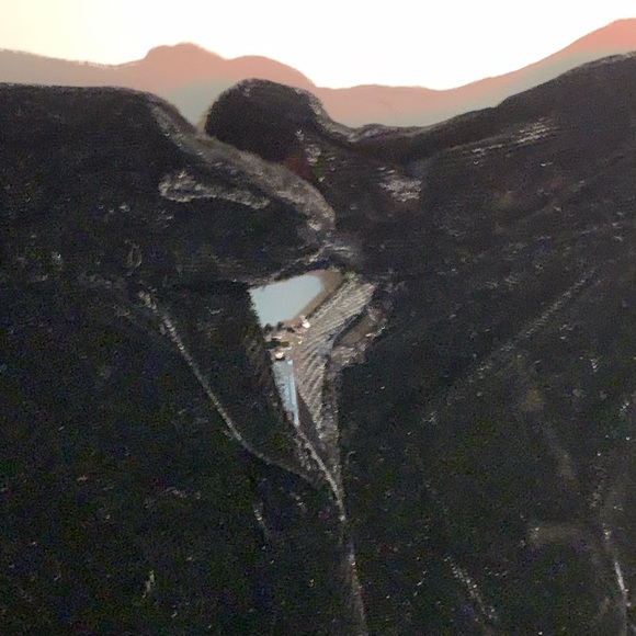 Luxurious Vintage Black Velvet Circle Skirt “Julian Keller” of California - Picture 4 of 4